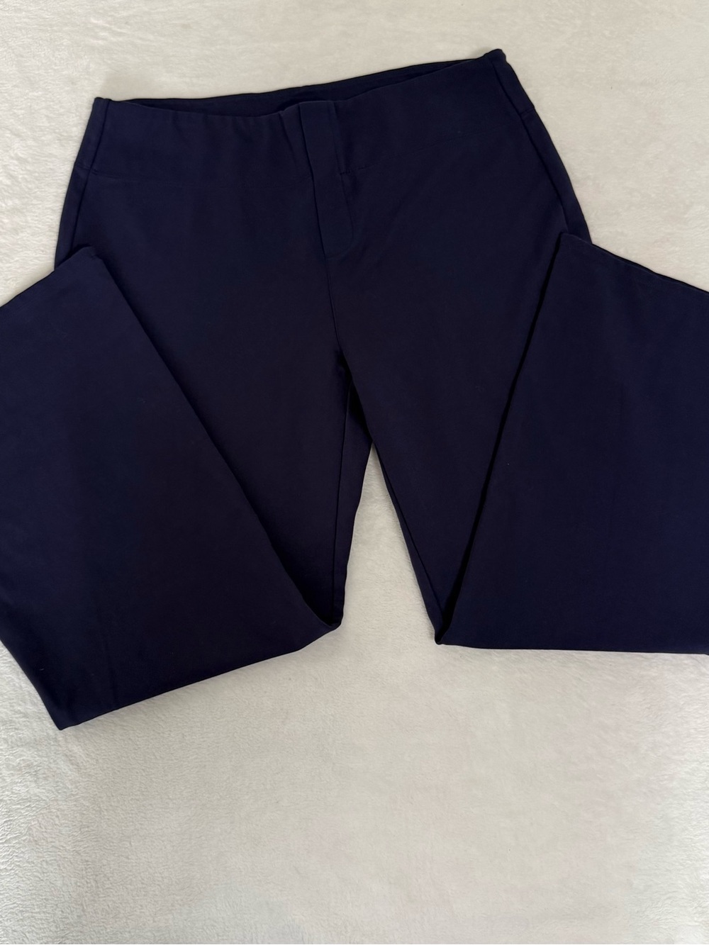 Halara Flex Womens XL Petite Navy Slight Flare Stretch Work Pants Trousers